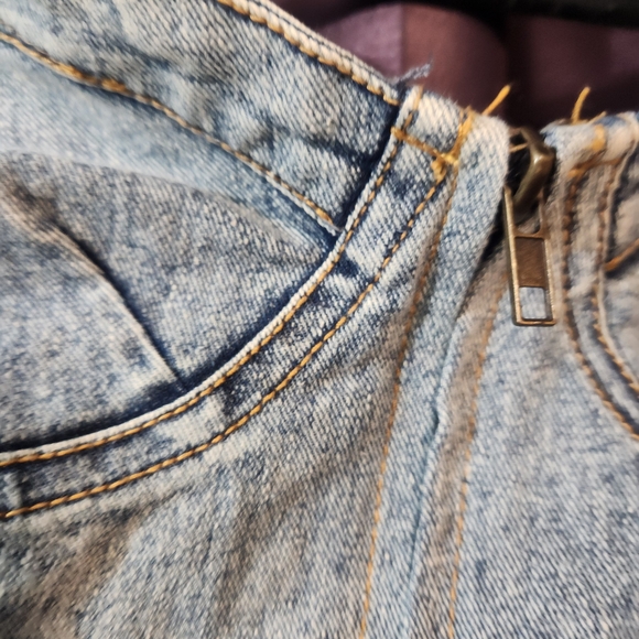 Rue21 Denim and Patterned Strapless Dress - Picture 16 of 16